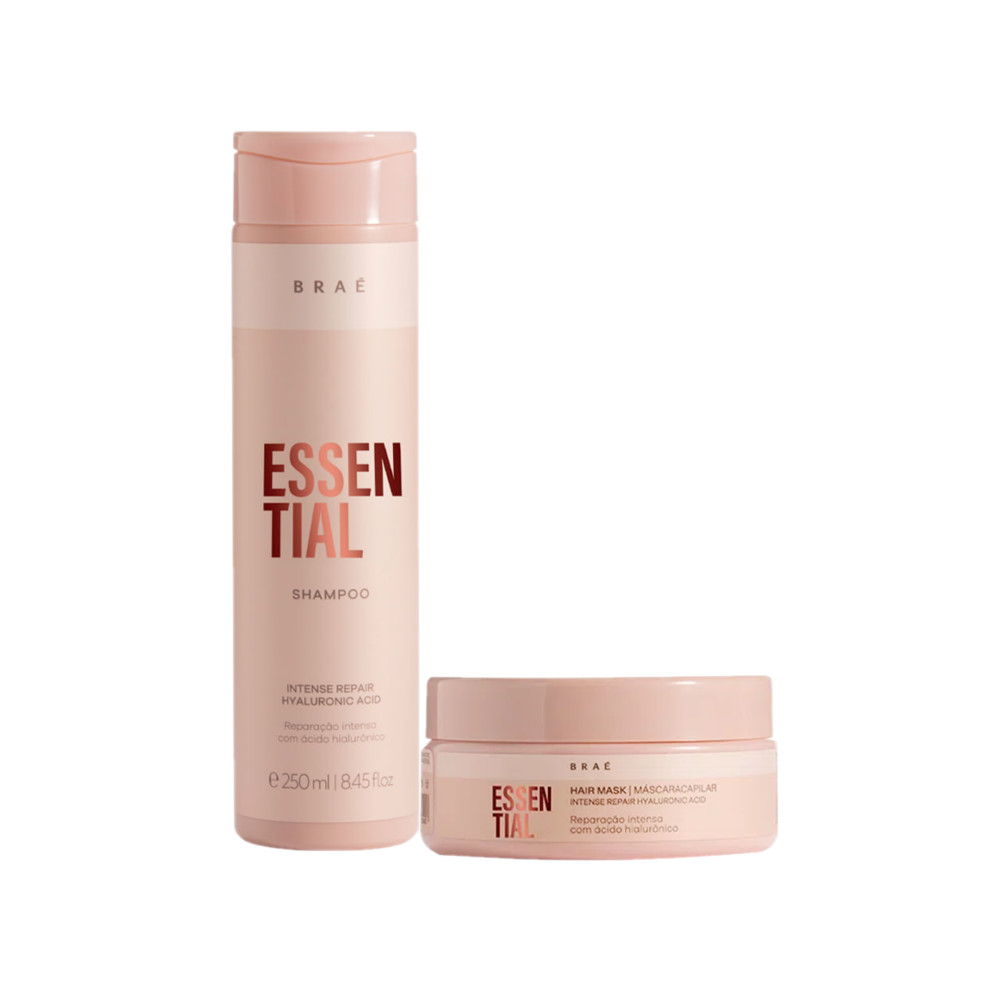 Kit Braé Essential Shampoo e Máscara (2 produtos) em Oferta na Shopee