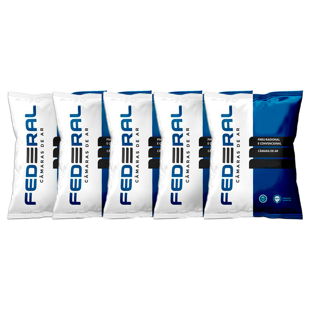 Kit 5 Câmara De Ar Federal M 0518 TR4 Titan/Fan/125/150 em Oferta na Shopee
