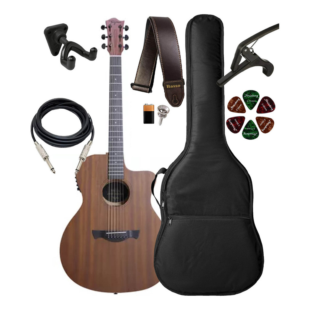 Violão Tg Dallas Gran Reserva Grand Auditorium Cp Luxo E Spf em Oferta na Shopee