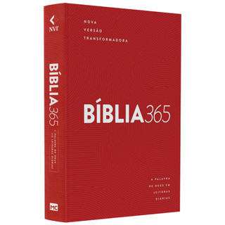 Bíblia 365 Standard Vermelha | NVT Letra Grande | Capa Dura em Oferta na Shopee