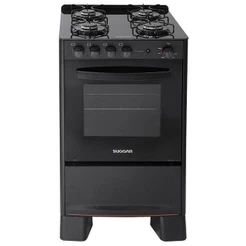 Fogão 4 Bocas Suggar Cook Glass Mesa de Vidro Preto Bivolt - FGVCG410PT