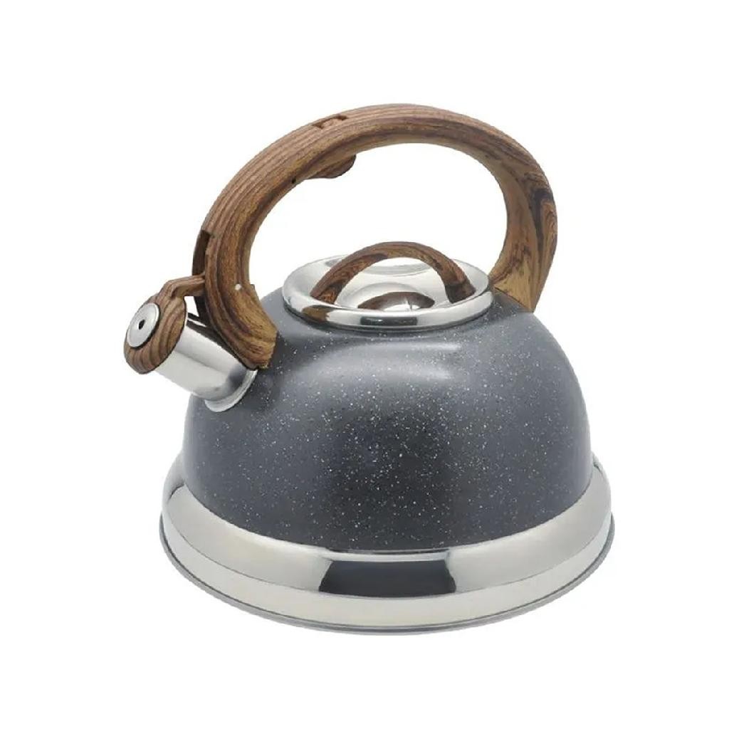 Chaleira Roma Com Apito 2,7L Indução em Aço Inox Granito 4875/119 Brinox em Oferta na Shopee