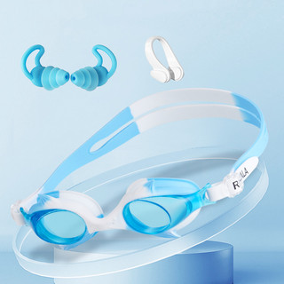 3 Pçs/set Óculos De Natação À Prova Dwaterproof Água Tampões De Ouvido HD Anti-Nevoeiro Vazamento Para Crianças Com Obte