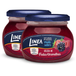 Kit 2 Geleias Linea Sabor Frutas Vermelhas de 230g