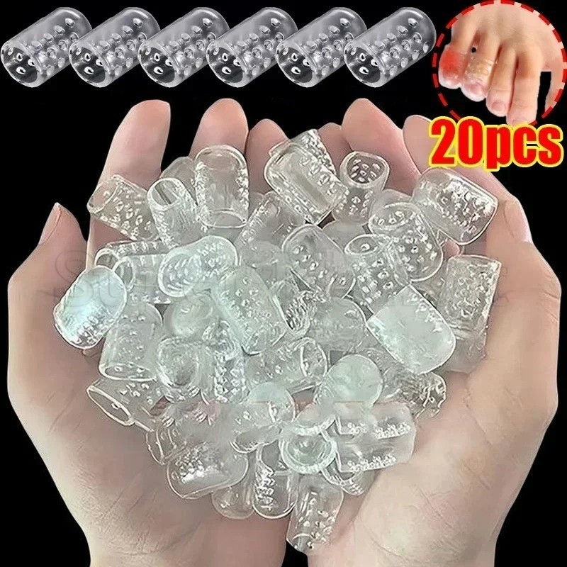 Kit 20 Peças Protetor De Dedo De Pé De Silicone Para Calos De Unhas