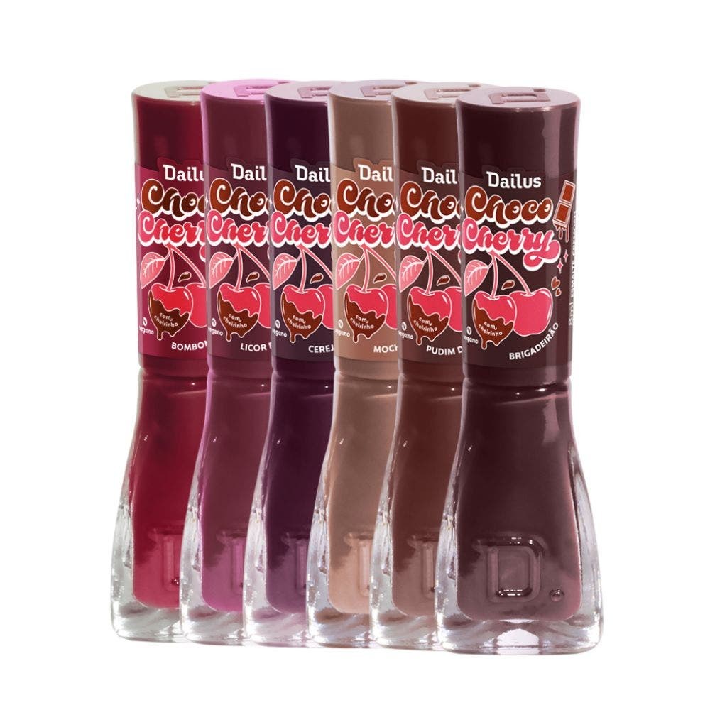 Kit Esmalte Dailus Coleção Choco Cherry - Beauty