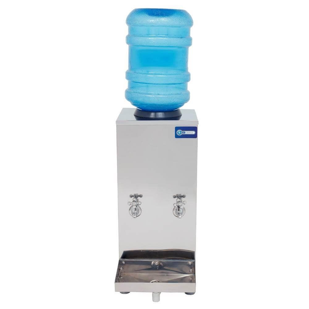 Bebedouro Industrial de Mesa Galão Knox 25 Litros 2 Torneiras Geladas Inox - 110V