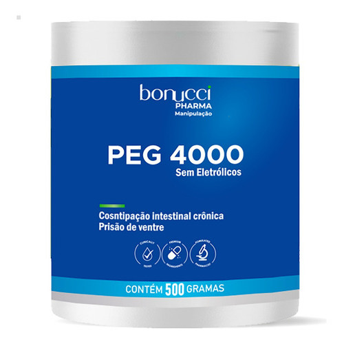 Peg 4000 Polietilenoglicol Puro 500g Ultra Fino Super Soluvél Micronizado
