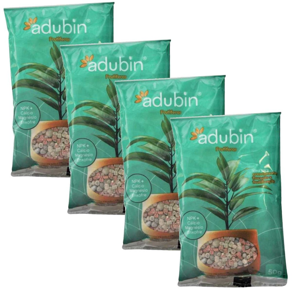 Kit 4un Adubin - Adubo Para Plantas Frutíferas