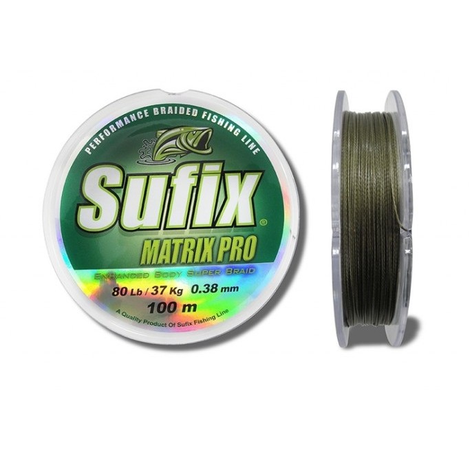 Linha Multifilamento 4x Sufix Matrix Pro 100m Verde Musgo