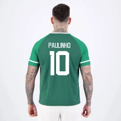 Camisa Palmeiras Verdão Escudo Verde 10 Paulinho