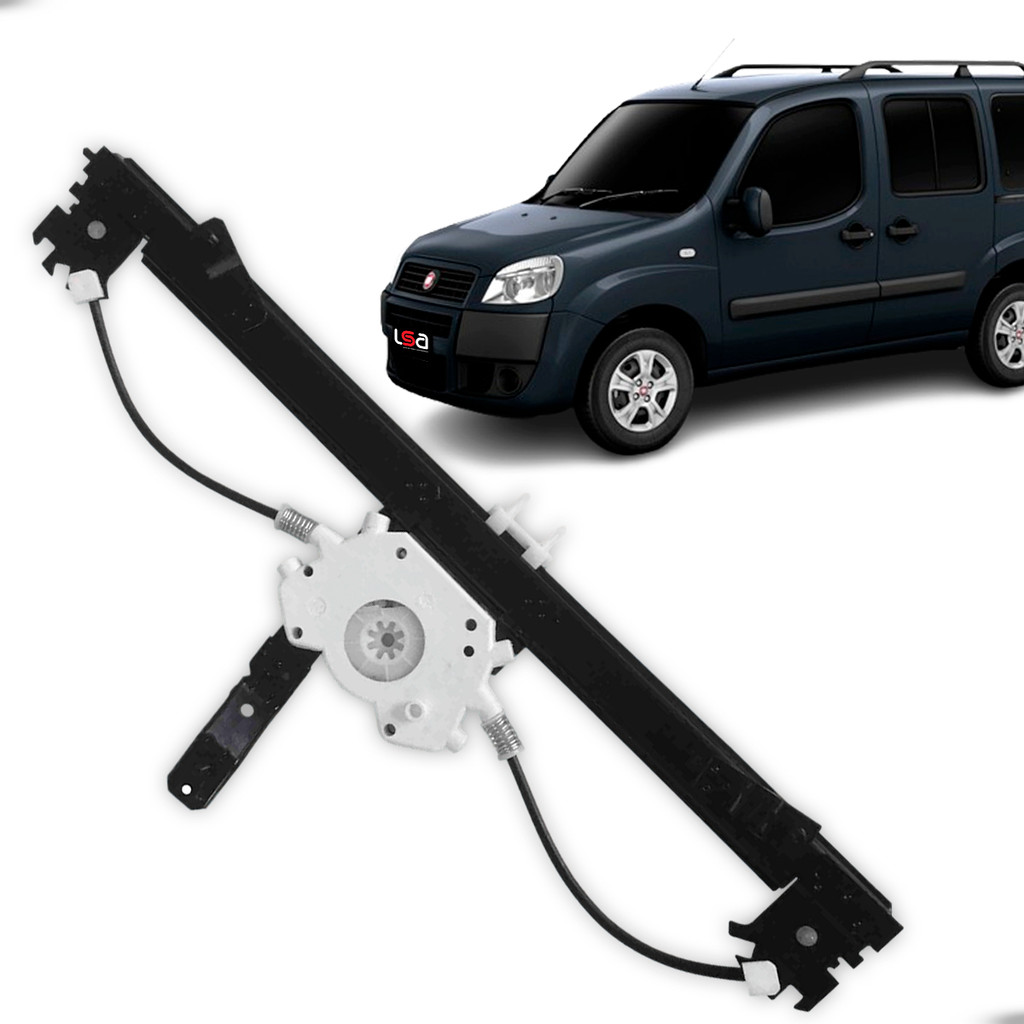 Elevador Vidro Elétrico Dianteiro Esquerdo Fiat Doblo 2002-2021 em Aço Reforçado Silencioso Encaixe Perfeito em Oferta na Shopee