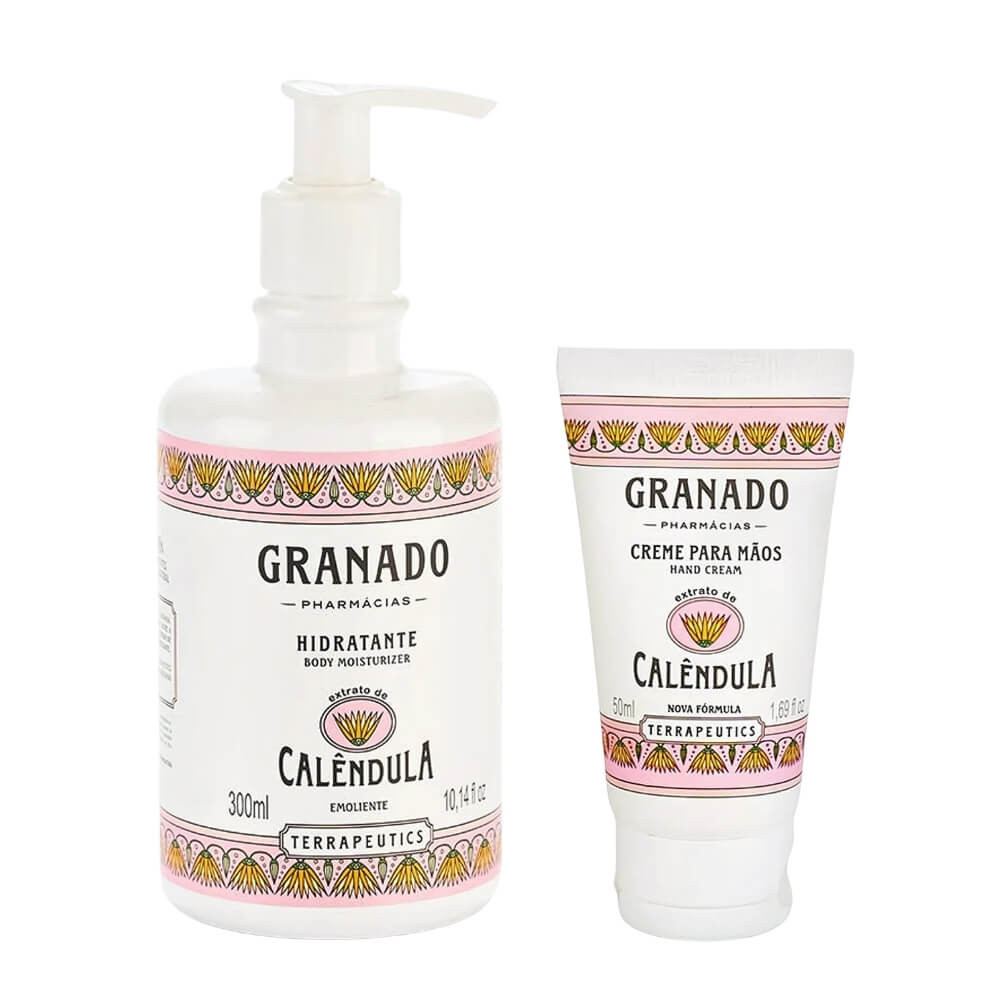 Kit Hidratante Corporal + Creme para Mãos Granado Terrapeutics Calêndula