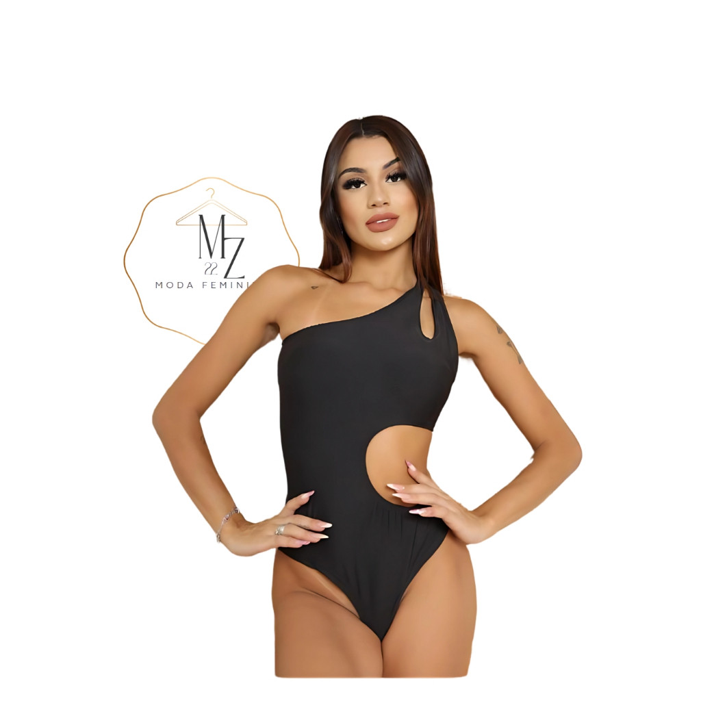 BODY FEMININO MULA MANCA VAZADO ALÇA E CINTURA - PRIMAVERA/VERÃO 2025 - TEND BLOGUEIRA - TEC. SUPLEX