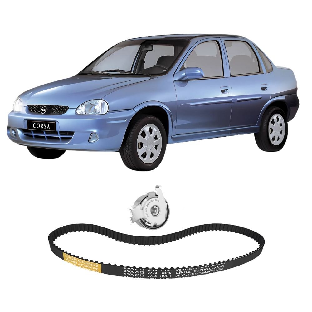 Kit Correia Dentada Tensor Gm Onix Celta Prisma Spin Meriva Montana Agile 1.0/1.4/1.8 Schadek — imagem 2 de 2