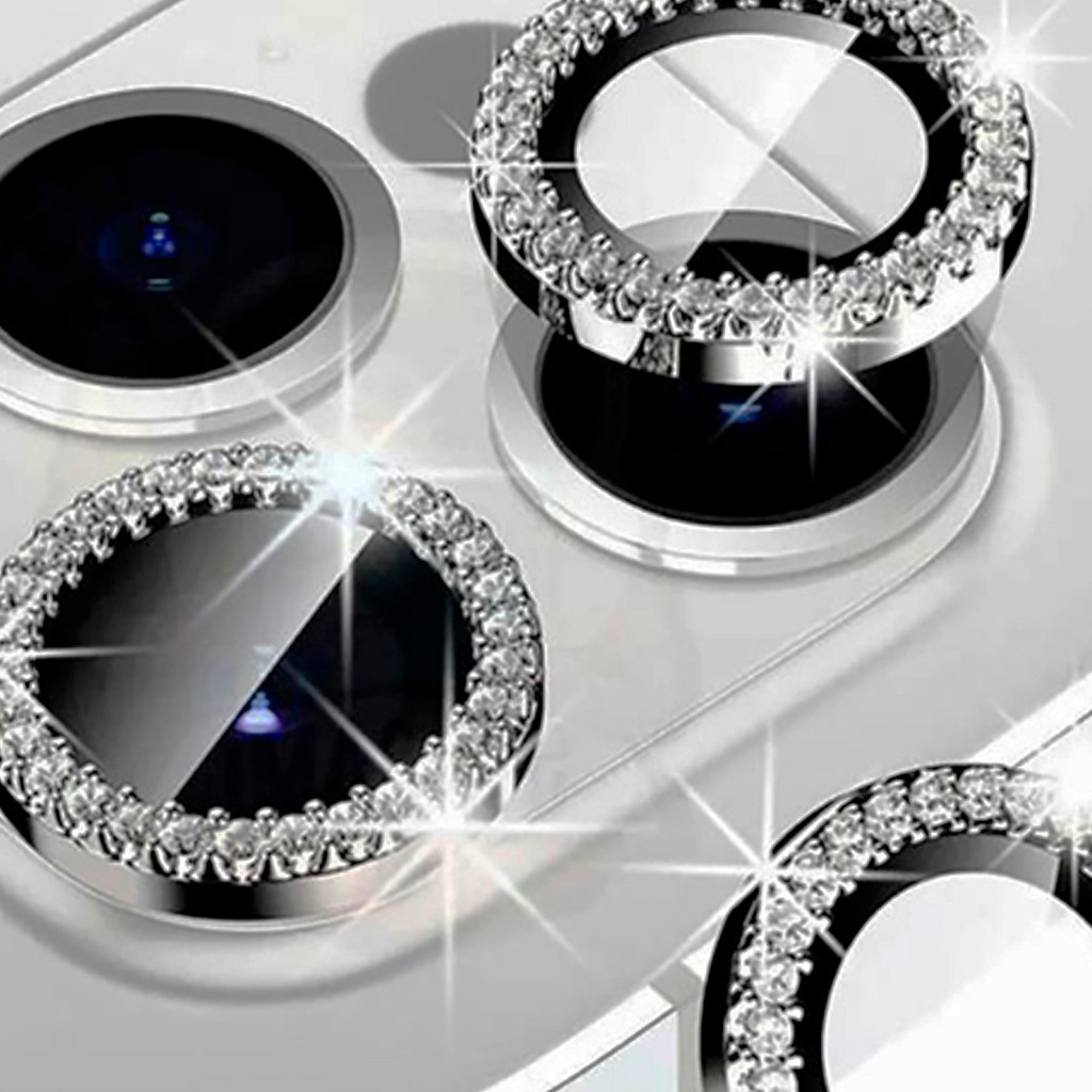 Kit Película Lente Câmera Brilho Diamante  iPhone XR/11/12/13/14/15/16/16pro/16plus/16 Promax Luxo e Beleza