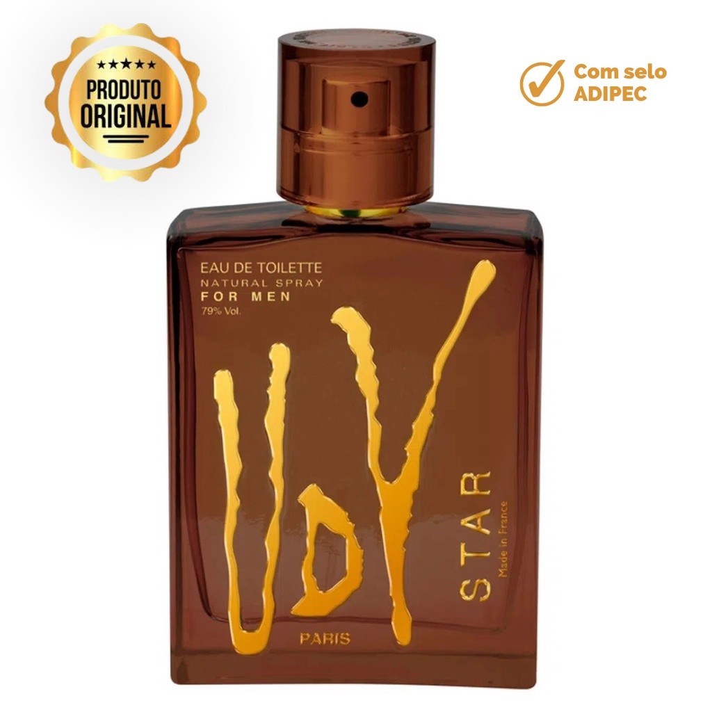 Kit Ulric de Varens UDV star Masculino - Eau de Toilette 100ml + Desodorante 200ml
