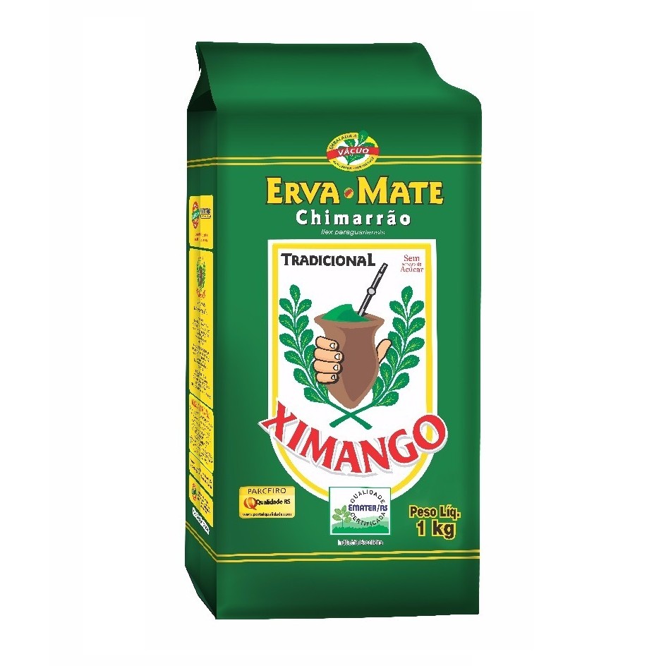 Erva Mate Chimarrão XIMANGO TRADICIONAL Vácuo 1 Kg