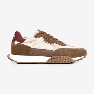 Tênis Sneaker Masculino Couro Camurça Ferracini Sola Flat Racer Marrom 8529-693D em Oferta na Shopee