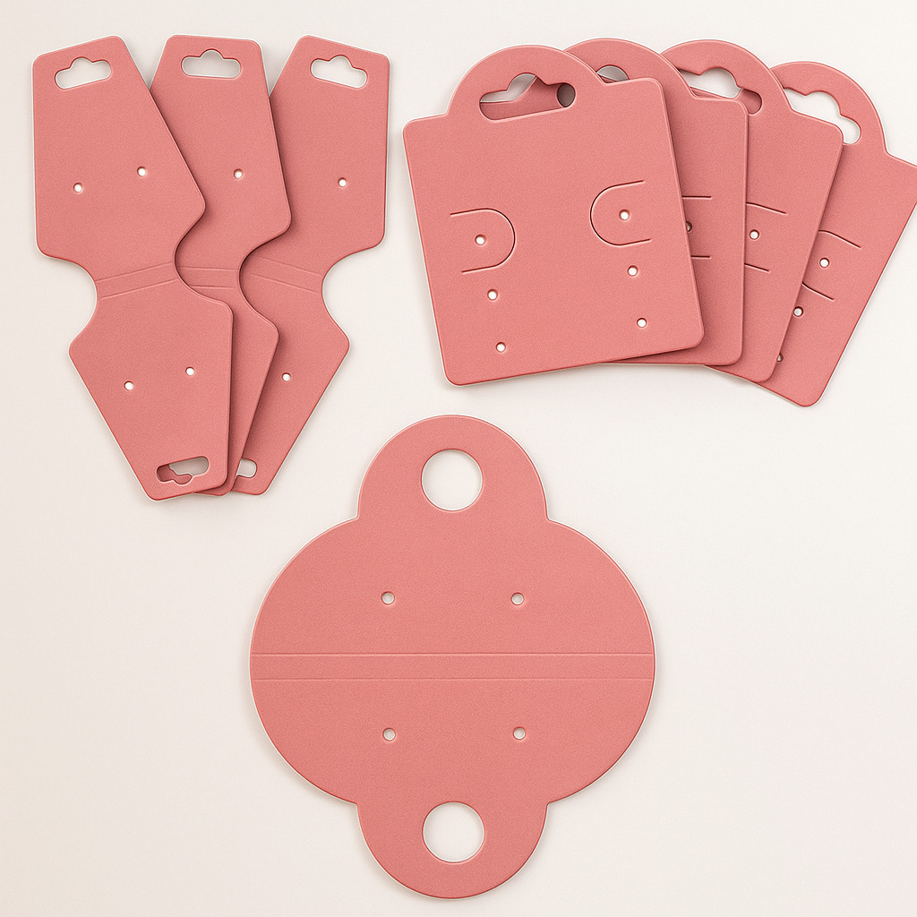 Kits Tags Cartela p/ Bijuterias Super Facil de Usar Tags p/ Brincos Correntes e Pulseiras 300 und.