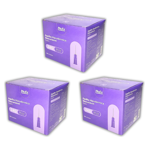 Agulha Hipodérmica Medix 20x0,55mm - Kit 300 unidades em Oferta na Shopee