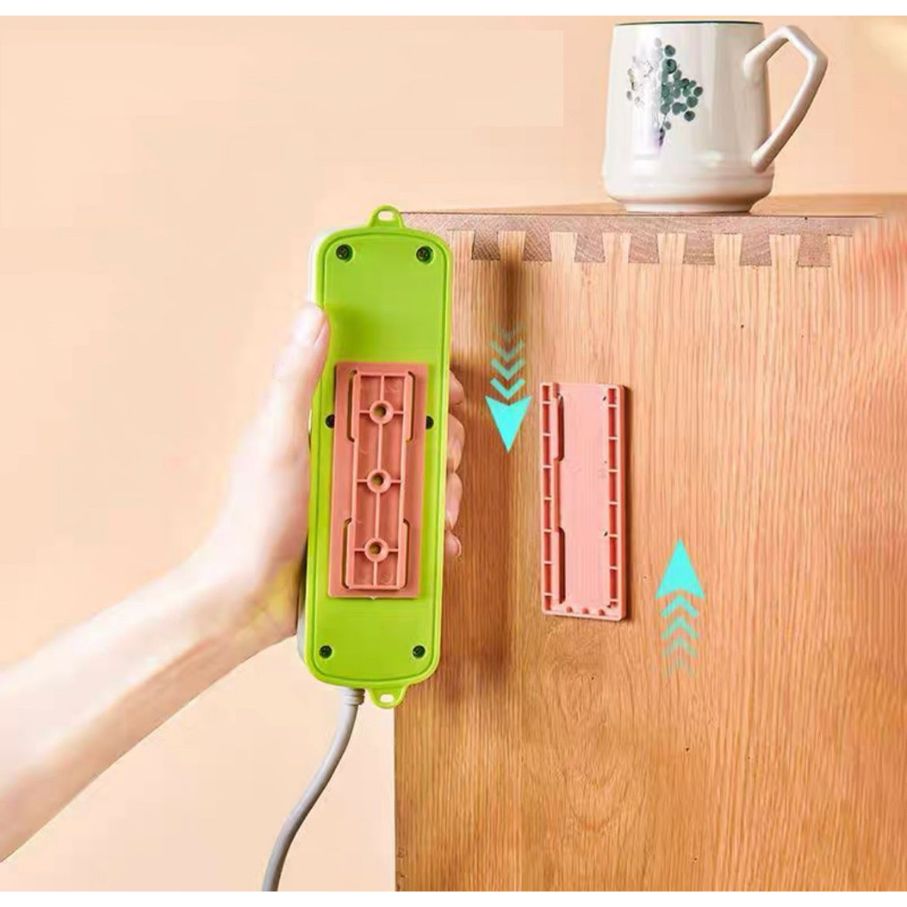 Suporte Para Filtro Linha Parede Roteador Fixador Adesivo Encaixe Organização Casa Escritório Extensão Multiuso