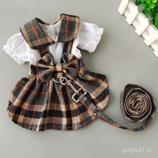 Roupas para Cães de Estimação Teddy Bichon Boomerang Saia de Primavera e Verão 9PQ4
