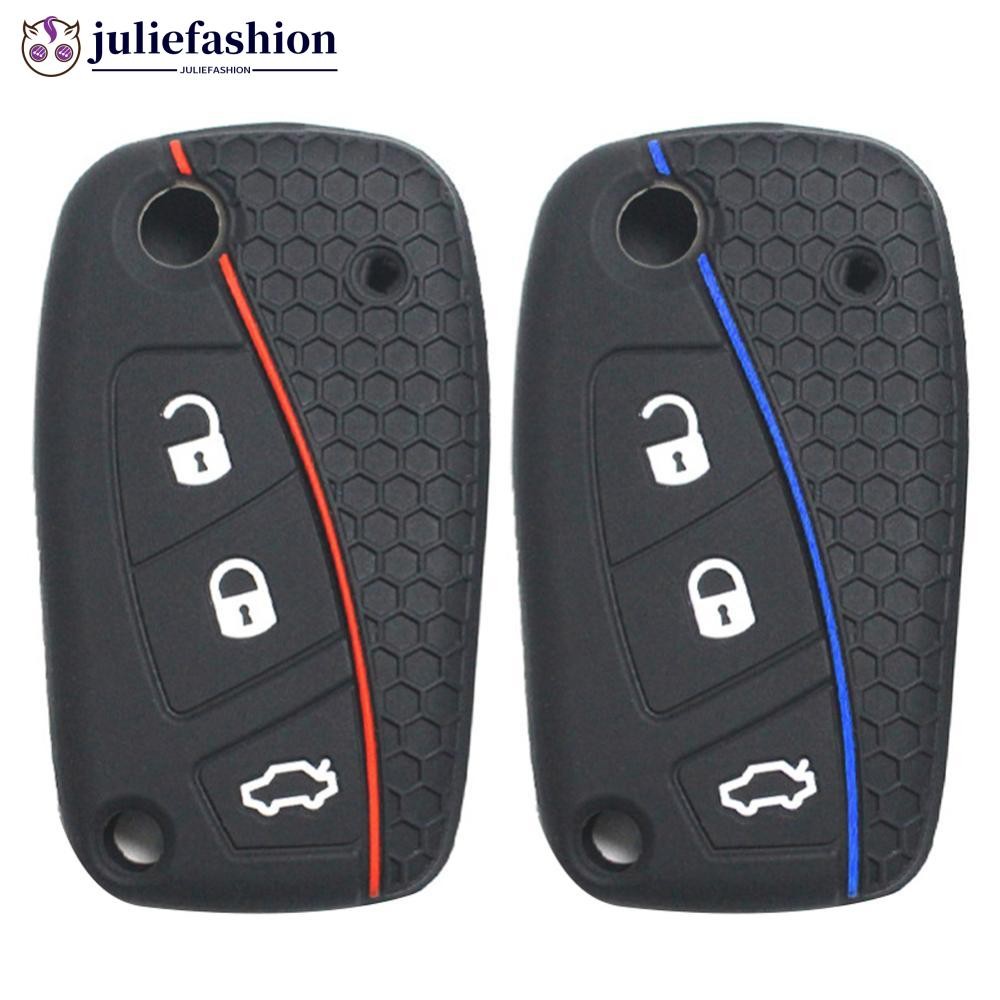 JULIEFASHION Capa Para Chave De Carro , Suporte Remota De Silicone Fiat Stilo , Grande Punto , Alto-Falante , Bravo , Li