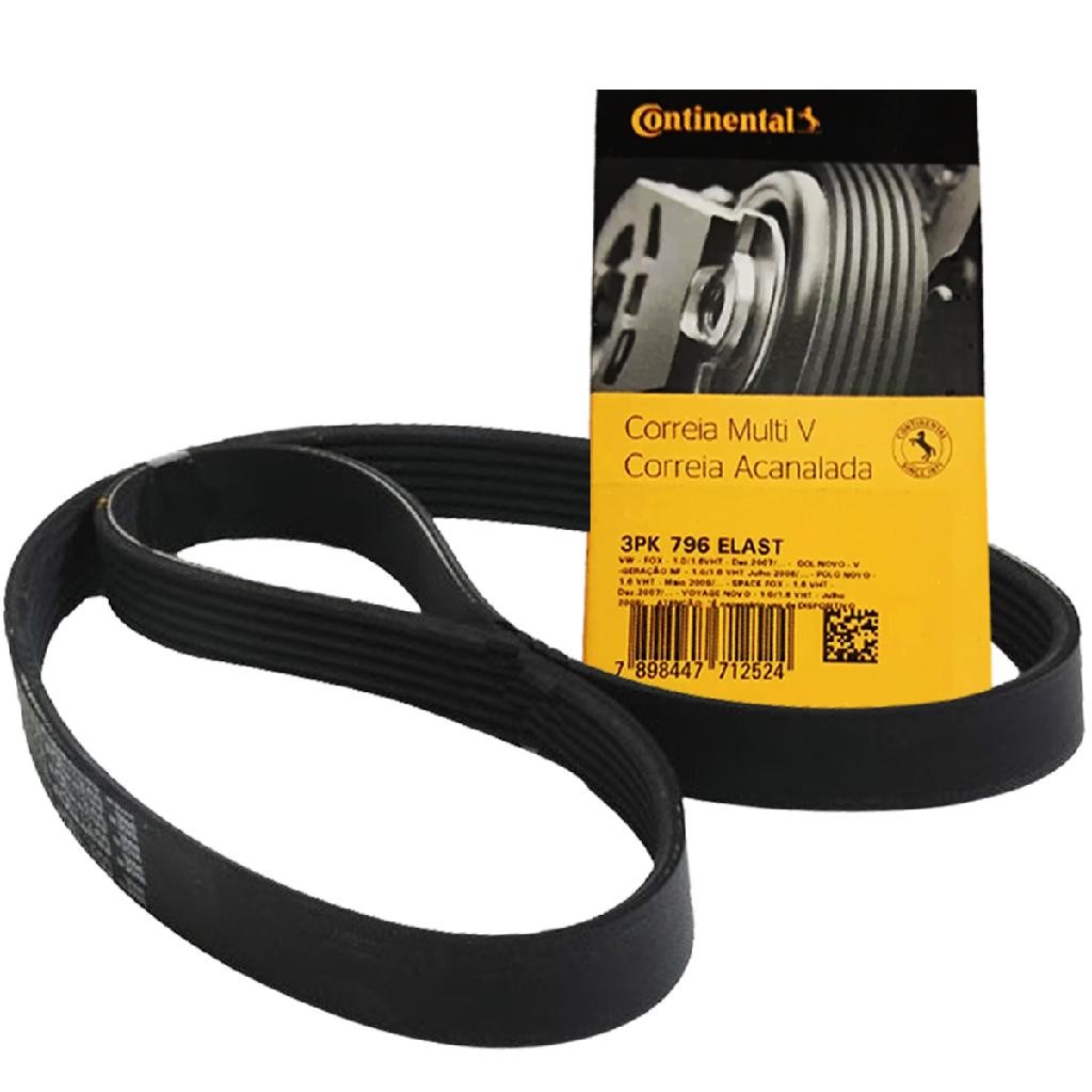 Detalhes do Kit Correia Alternador Ar DH Gol G5 G6 Fox CrossFox SpaceFox