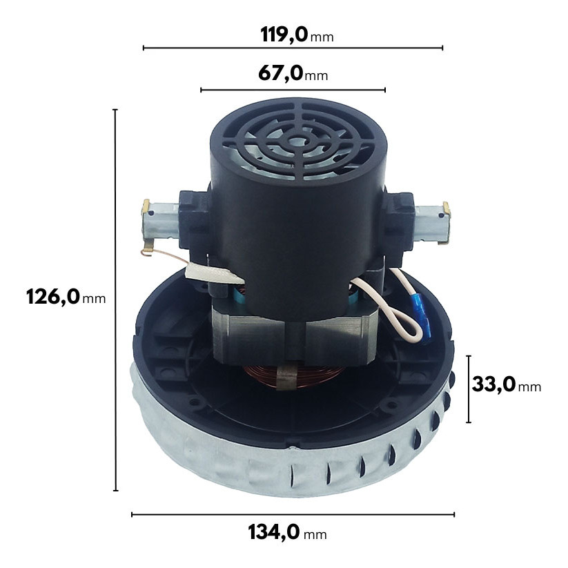 Motor para Aspirador Menegotti Map30 127V 1400W
