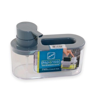 Dispenser de Detergente Com Porta Bucha para Pia de Cozinha - Arthi em Oferta na Shopee
