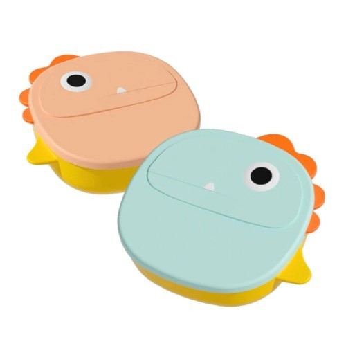 Marmita Infantil Lancheira Com Colher Dinossauro Plástico Resistente - Envio 24hrs!