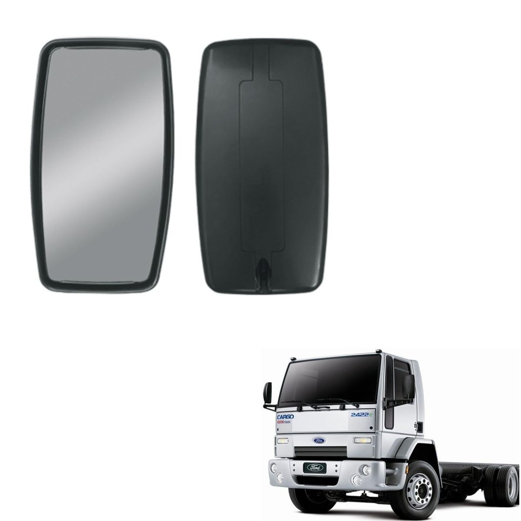 Espelho Retrovisor Ford Cargo 815/1317/1517/1717/2422/2428/2628 Euro 3 2009/2011 - 816/1119 Euro 5 2012/2019 - Convexo