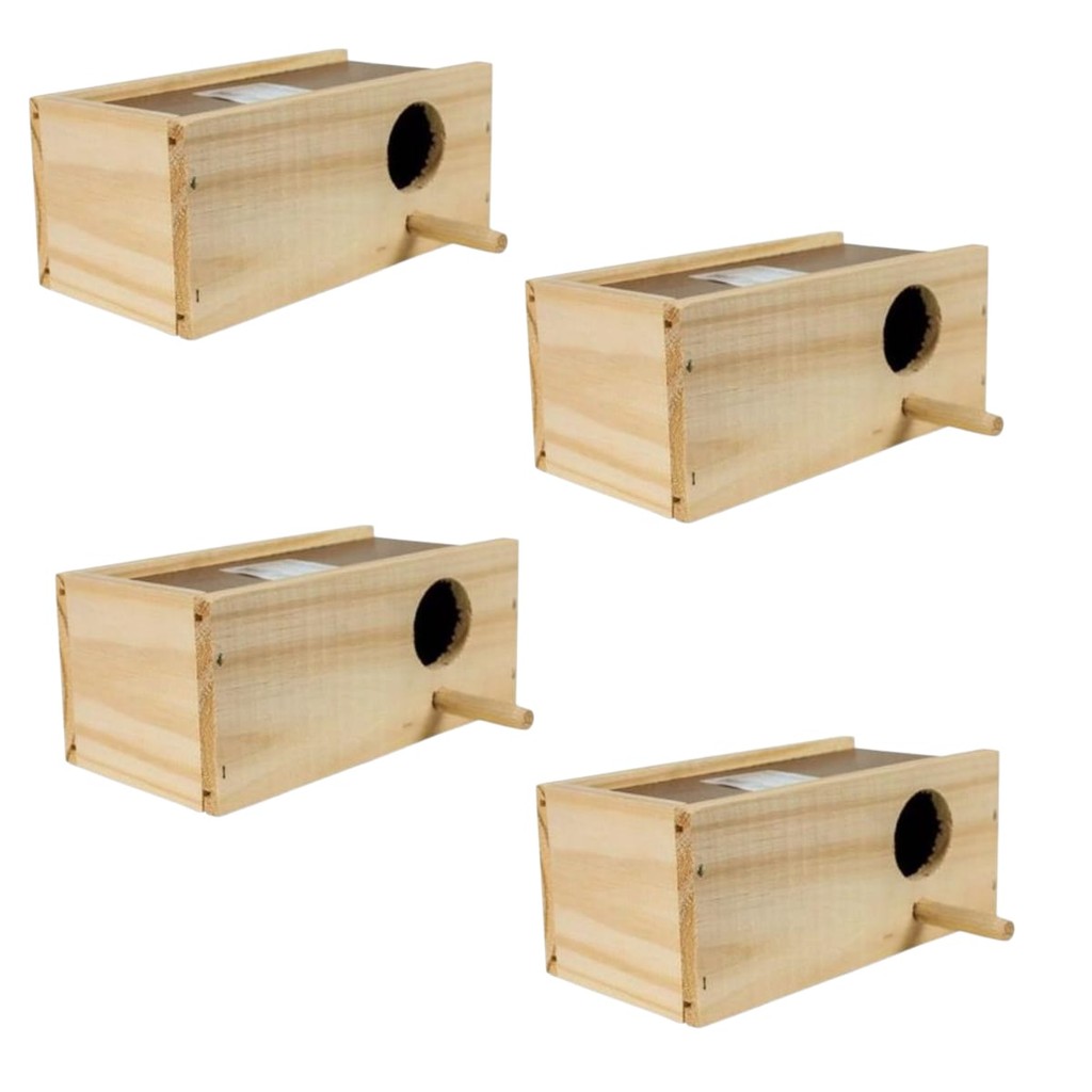 KIT 4 UNIDADES NINHOS PARA PERIQUITO em Oferta na Shopee