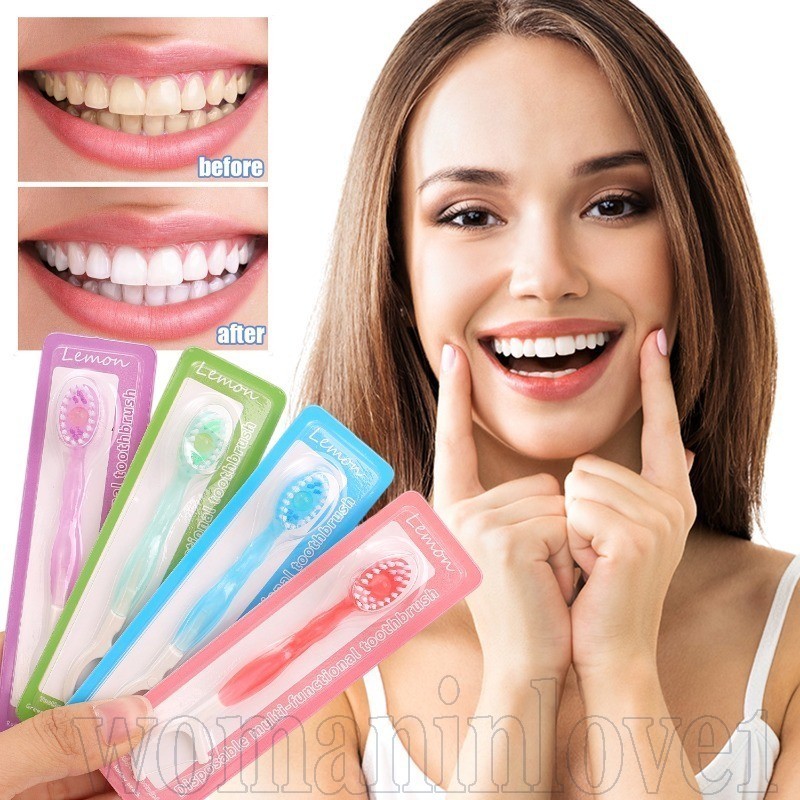 Kit De Escovas De Dentes Descartáveis Para Viagem-Cerdas Macias Portáteis Com Pasta De Dente-Ferramentas De Limpeza-Esco