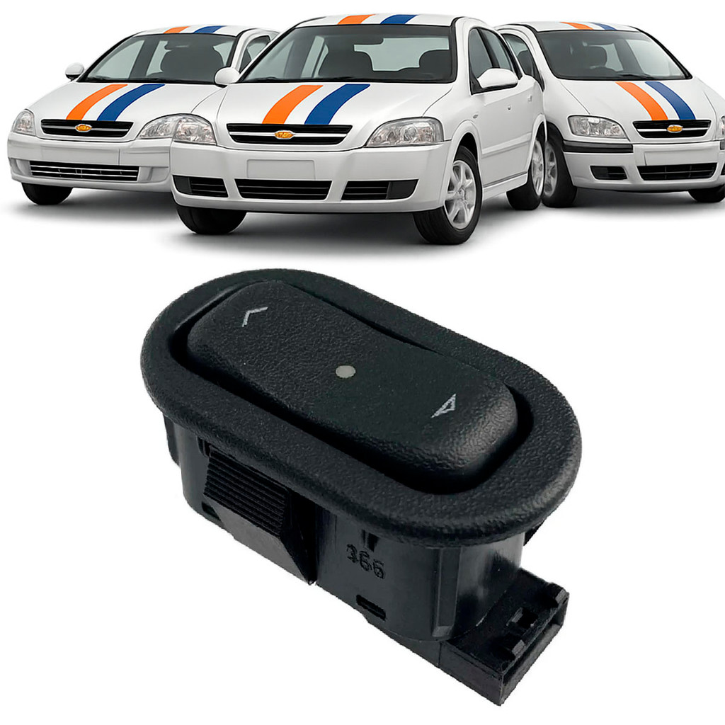 Botão Interruptor Comando Vidro Elétrico Gm 93354155 Simples