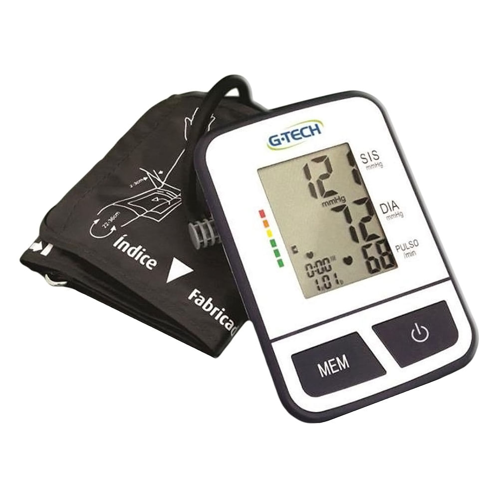 Aparelho de Pressão G-Tech Automático de Braço BSP11 com 1 Unidade - Health
