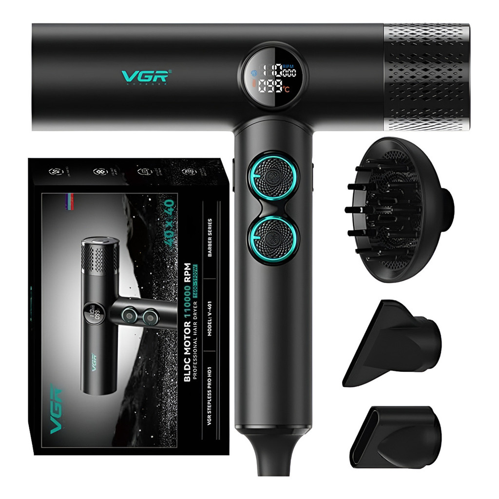 Secador De Cabelo Vgr V-401 1900w Motor 110.000 Rpm 220v