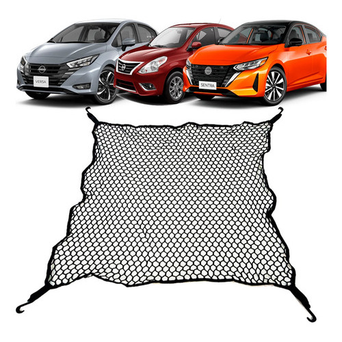 Rede Porta-malas Nissan Versa Sentra Kicks 100x100 Poliéster