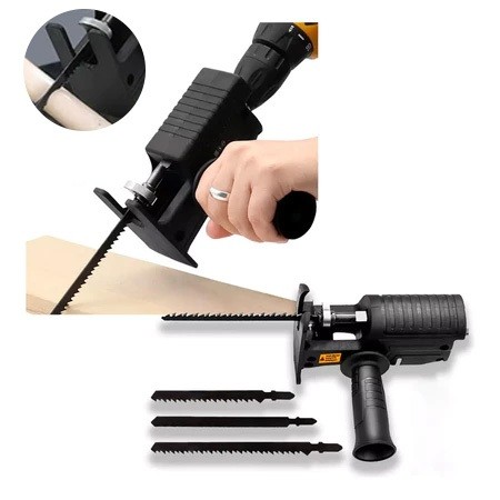 Adaptador De Serra Elétrica Tico Tico Sabre Para Furadeira TNT Engrenagens de Ferro
