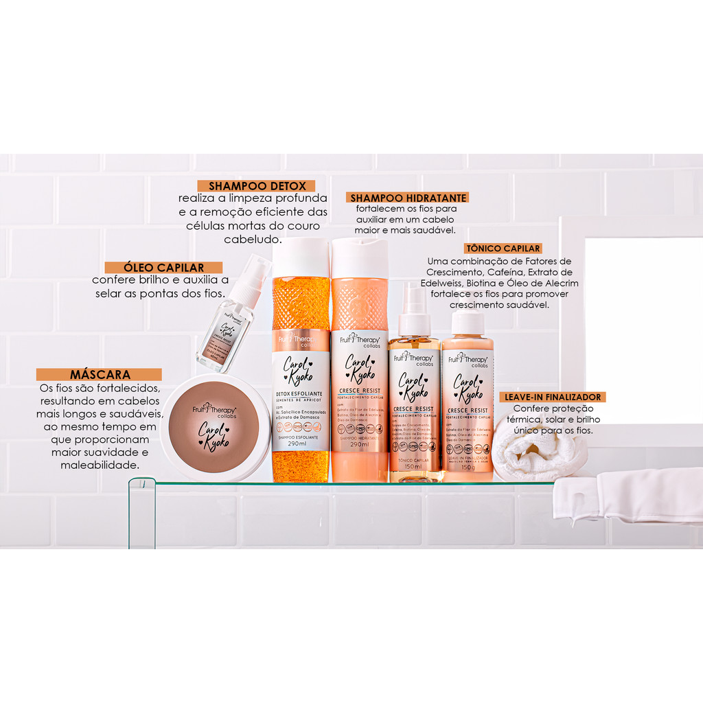 Mini Tonico Capilar Cresce Resist Carol Kyoko 60ml - Left — imagem 2 de 2
