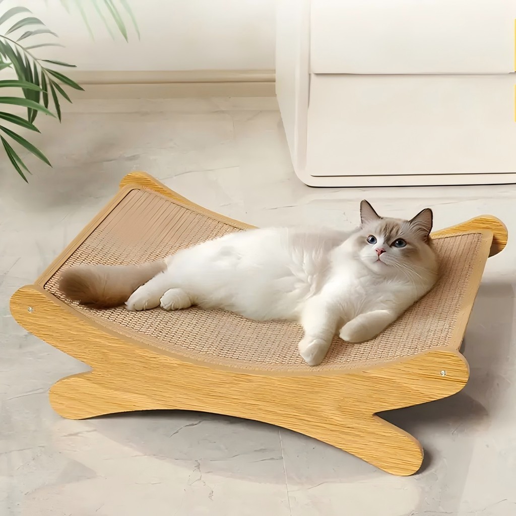 Cama De Gato Sisal Arranhador Em Curvo 60x32x15
