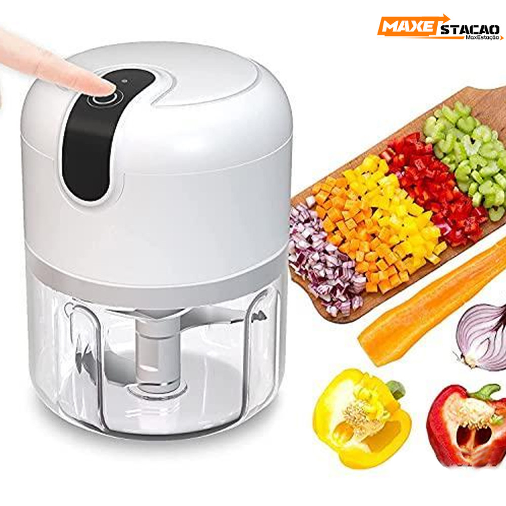 Mini processador elétrico sem fio 250ML Gourmet Garden Alho Usb Moedor de alho