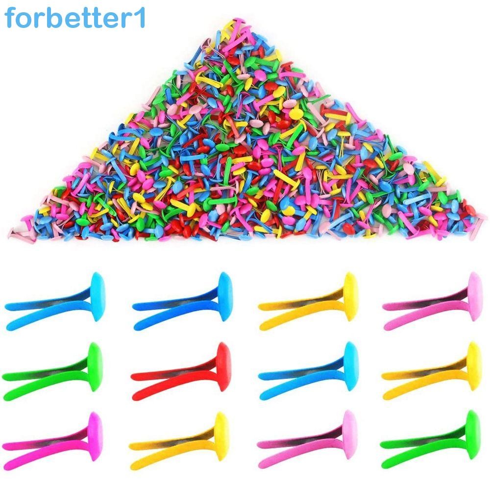FORBETTER Brads DIY 100 Pcs Projeto De Arte Artesanato Em Papel Escolar Para Material De Raspagem