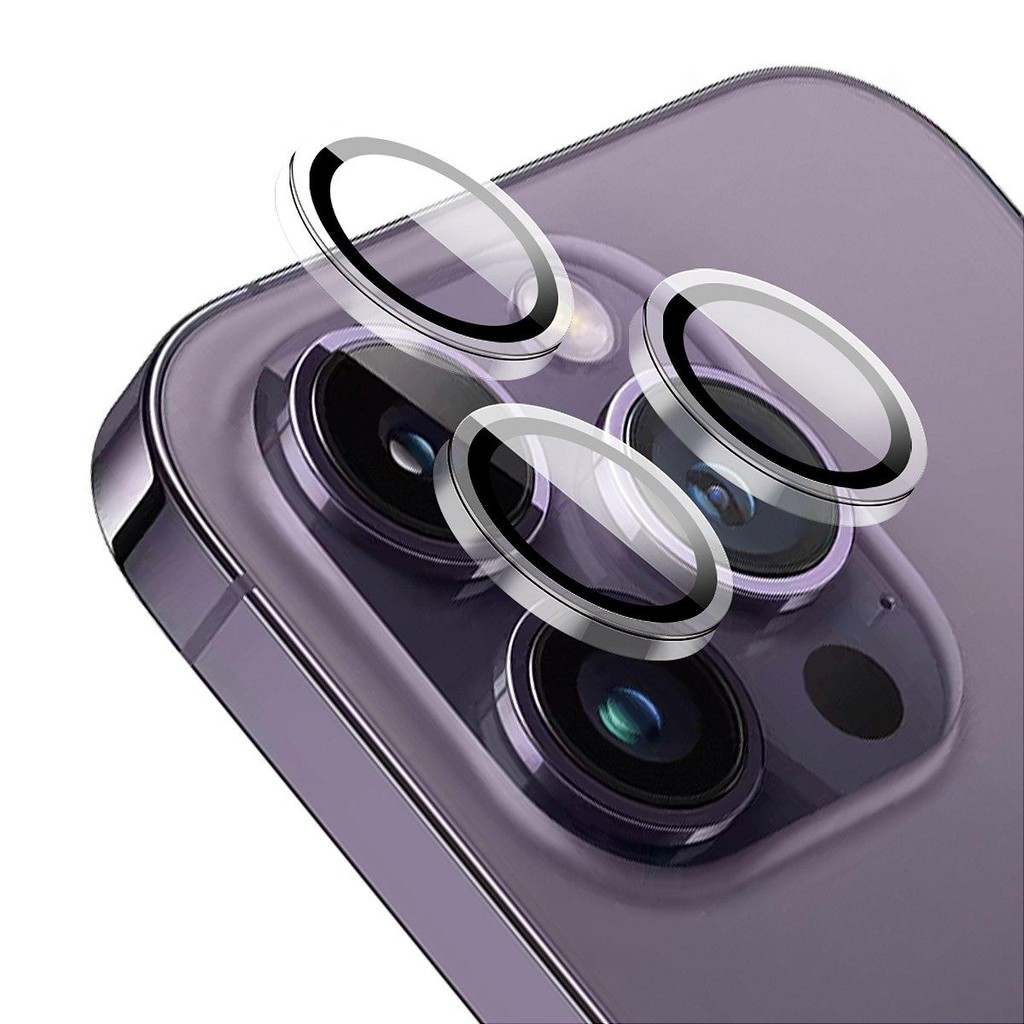 Protetor de Lente para iPhone 14 Pro Max - Survivor - Transparente com molde aplicador - Frame para câmera - Gshield em Oferta na Shopee