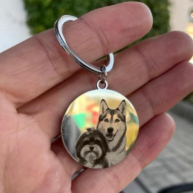 Chaveiro Foto Gravação Ultra Realista Inoxidável Presente em Oferta na Shopee