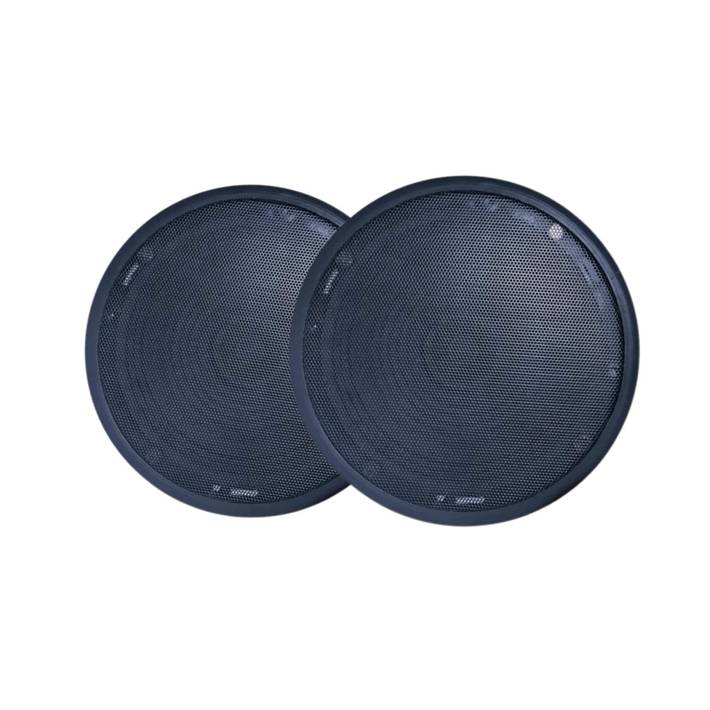 Kit Par de Arandelas Redonda Orion Full Range 6P 55W 8R Preta Leson Som Ambiente Áudio