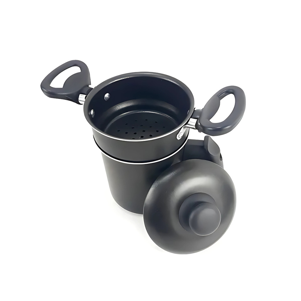 Cuscuzeira Individual 800ml com Tampa de Vidro Dona Chefa
