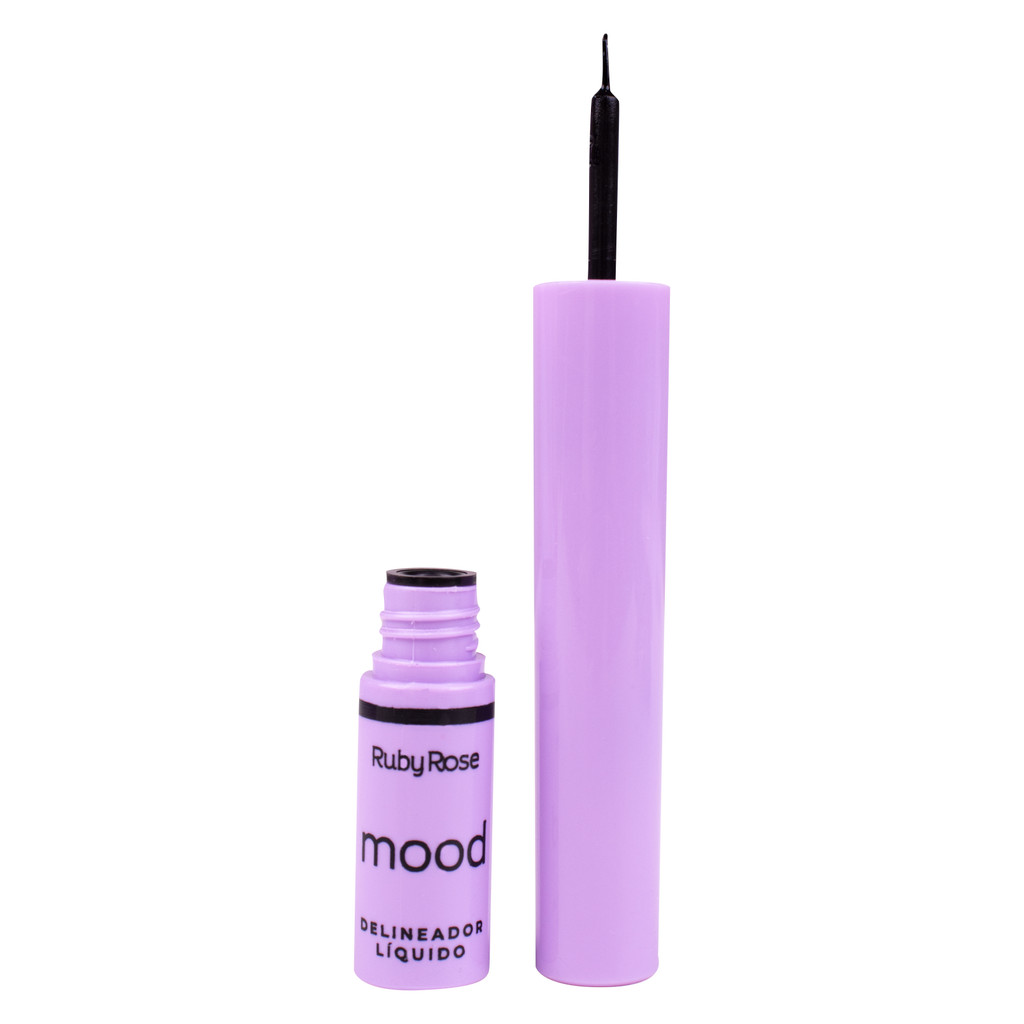 Delineador Líquido Preto Mood RubyRose 2ml