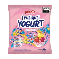 Bala Mastigável Frutiguti Frutas Sortidas com Iorgute 400g - Peccin